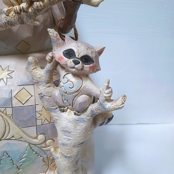 Jim Shore Rare White Woodland Snowman Large 19” Statue 4058733 Indoor Outdoor - Picture 14 of 16